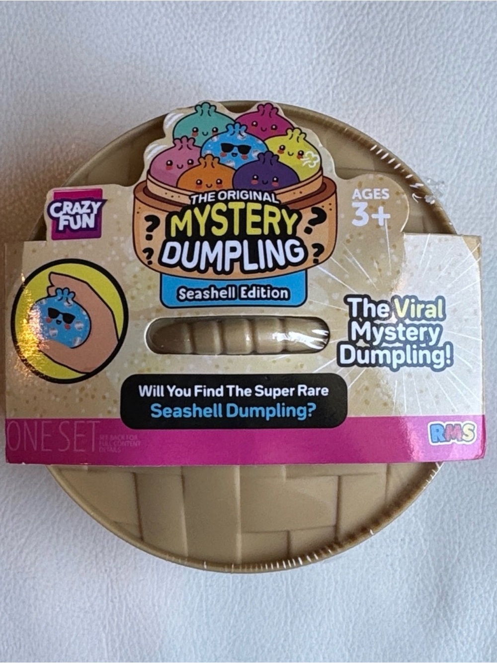 SHIPS TODAY! RARE Mystery Dumpling Squishy Bun Seashell Edition Crazy Fun RMS
